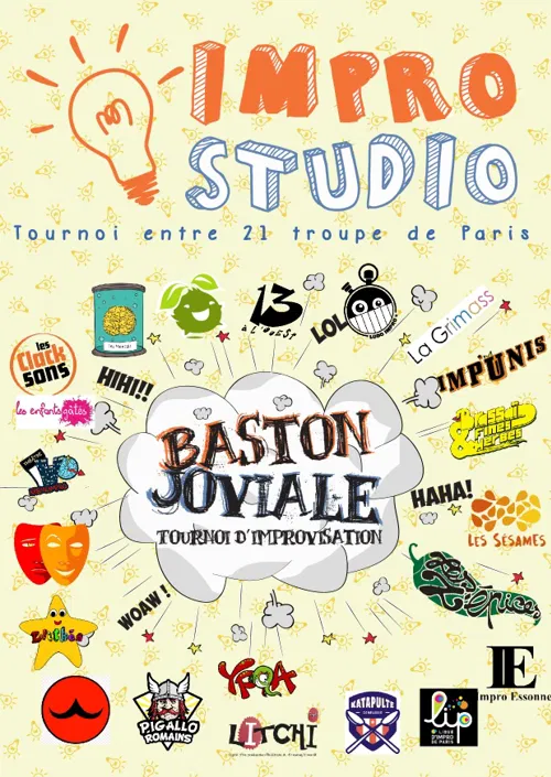 Affiche de Baston Joviale - tournoi d'improvisation