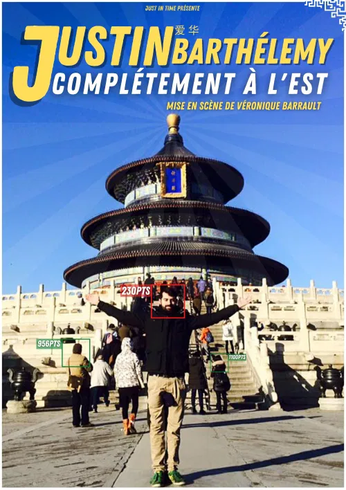 Affiche de Justin Barthélémy dans Complètement à l'est