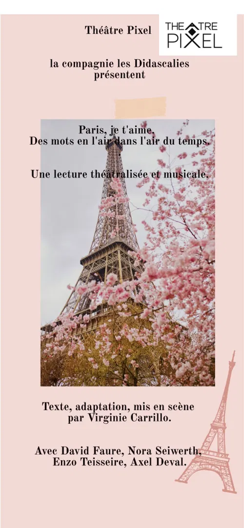 Affiche de Des mots en l'air dans l'air du temps. Paris, je t'aime