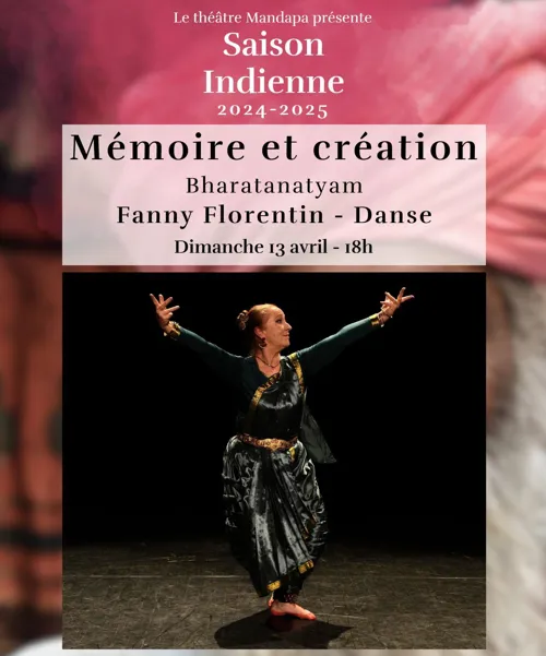 Affiche de Mémoire et création - Danse indienne Bharatanatyam