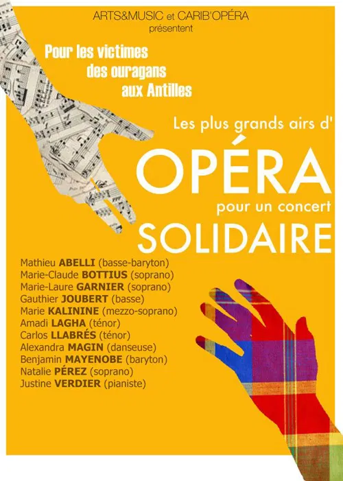 Affiche de Opéra Solidarité Antilles