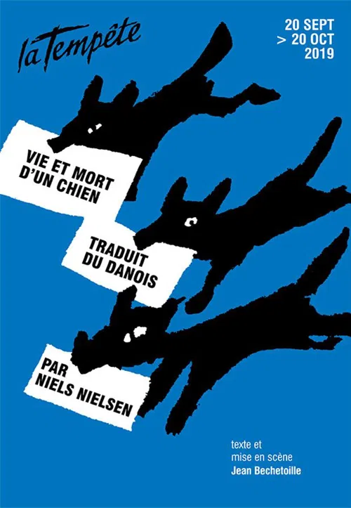 Affiche de Vie et mort d'un chien traduit du danois par Niels Nielsen