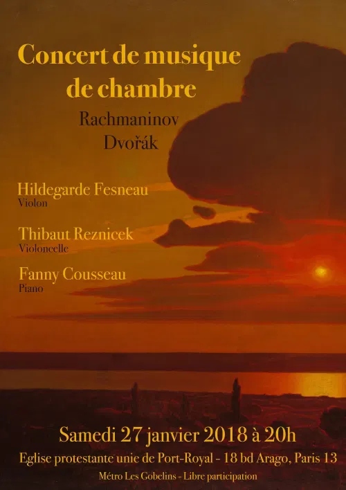 Affiche de Musique russe : Rachmaninov et Dvorak