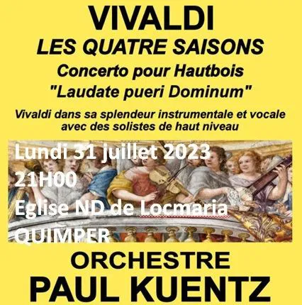 Affiche de Orchestre Paul Kuentz : Vivaldi les quatre saisons | Quimper