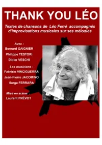 Thank you Léo - 
