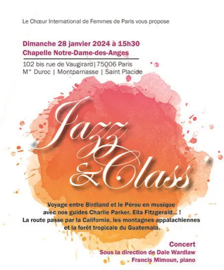 Affiche de Jazz & Class 2024
