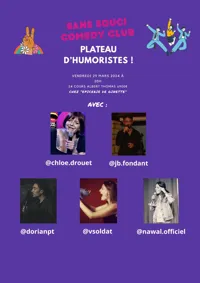Sans Souci Comedy Club : Plateau d'humoristes - 