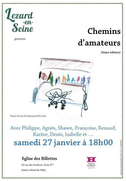 Affiche de Chemins d'amateurs | 5ème édition