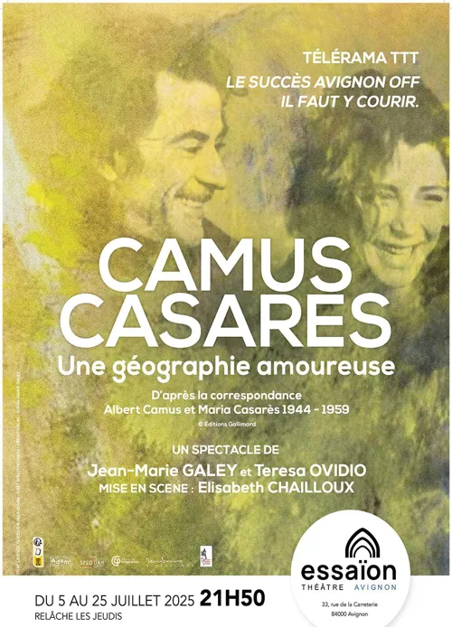 Affiche de Camus, Casarès, une géographie amoureuse