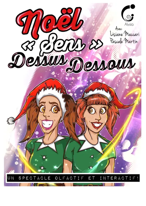 Affiche de Noël sens dessus dessous