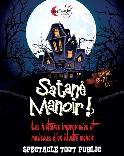 Affiche de Satané Manoir ! Impro, es-tu là ?