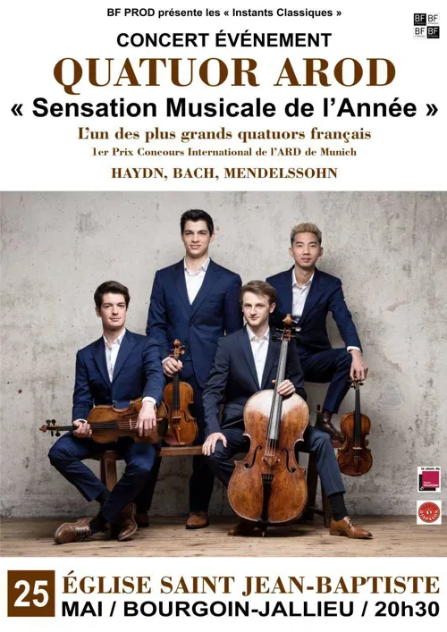 Affiche de Quatuor AROD | Haydn, Bach, Mendelssohn