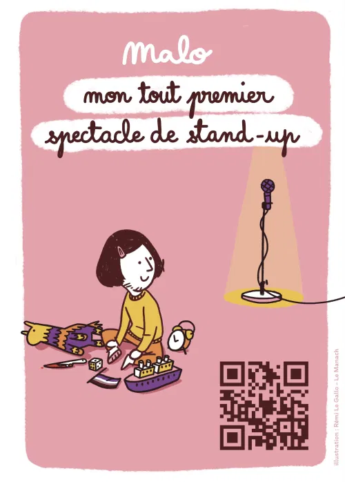 Affiche de Malo dans mon tout premier spectacle de stand-up