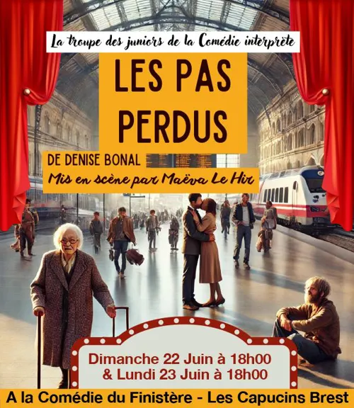 Affiche de Les pas perdus, d'après Denise Bonal