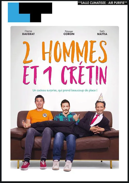 Affiche de 2 hommes et 1 crétin
