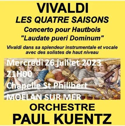 Affiche de Orchestre Paul Kuentz : Vivaldi les quatre saisons | Moëlan sur Mer