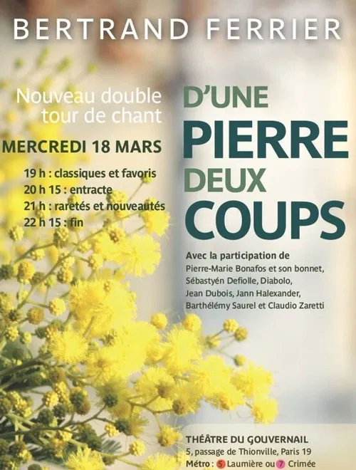 Affiche de Bertrand Ferrier : D'une pierre deux coups - Best-of