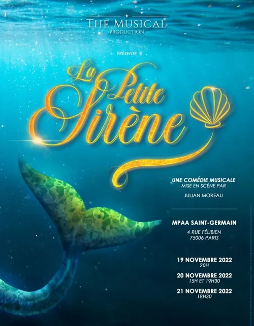 Affiche de La petite sirène, la comédie musicale