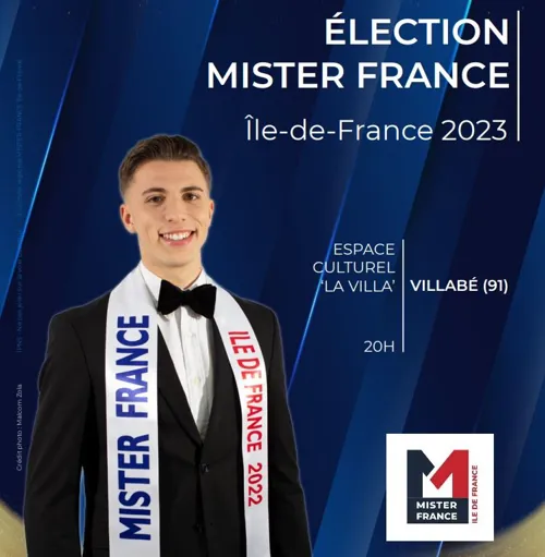 Affiche de Election Mister France Île-de-France 2023