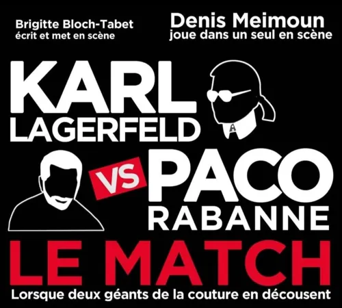 Affiche de Karl Lagerfeld vs Paco Rabanne : le Match