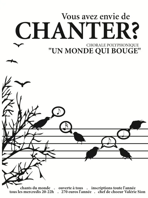 Affiche de Chanter en petit choeur ! Polyphonies du monde et jazz, a capella