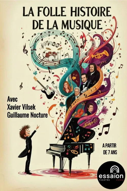 Affiche de La folle histoire de la musique