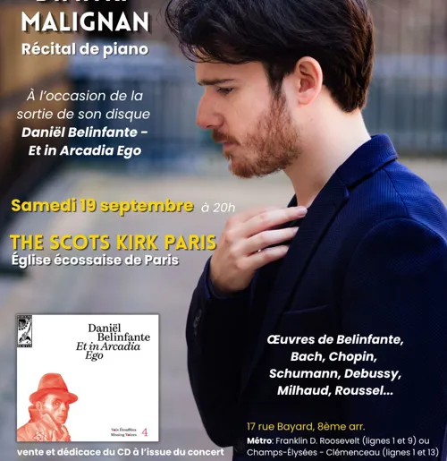 Affiche de Récital de piano | Dimitri Malignan