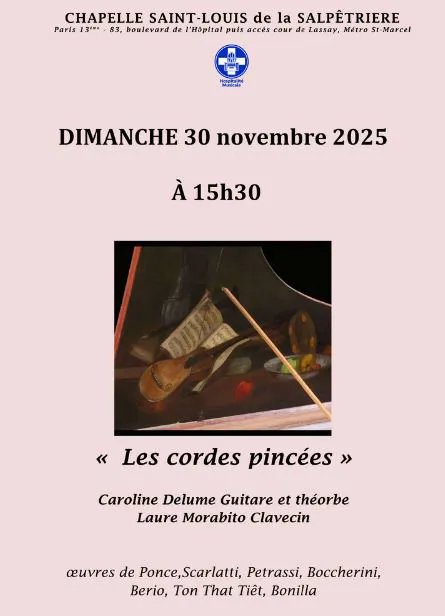 Affiche de Clavecin, guitare et théorbe à la Salpêtrière