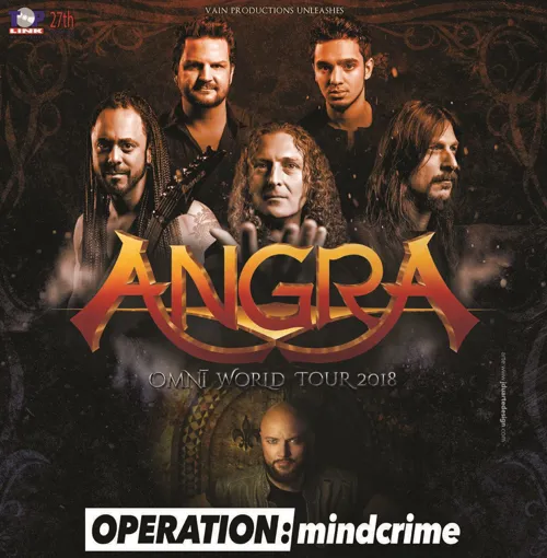 Affiche de Angra + Operation Mindcrime + Halcyon Way + Avelion