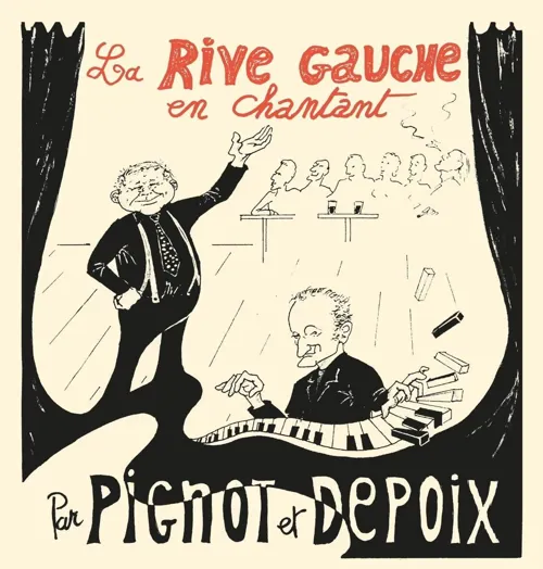 Affiche de La Rive Gauche en chantant par Pignot et Depoix
