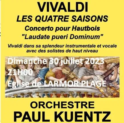 Affiche de Orchestre Paul Kuentz : Vivaldi les quatre saisons | Larmor Plage