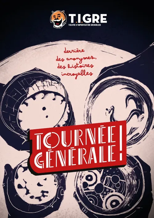 Affiche de Tournée générale - Théâtre d'improvisation