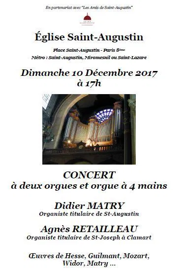 Affiche de Quatre mains et deux orgues