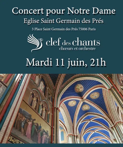 Affiche de Saint Germain des Prés chante pour Notre Dame