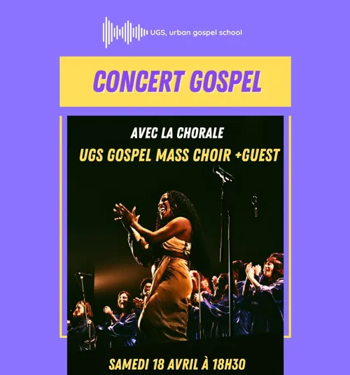 Affiche de Concert avec le UGS Gospel Mass Choir