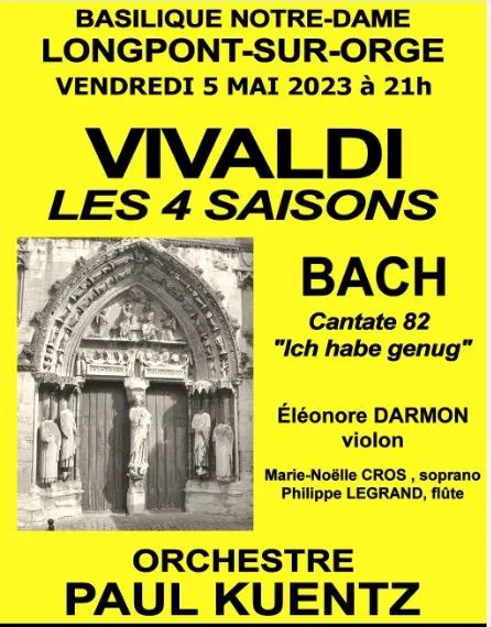 Affiche de Orchestre Paul Kuentz : Vivaldi les 4 saisons