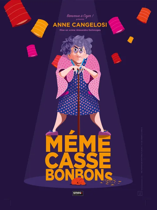 Affiche de Anne Cangelosi dans Mémé casse-bonbons