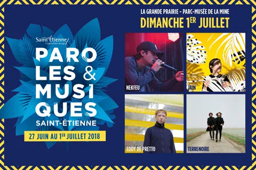 Photo 1 de Nekfeu, Jain, Eddy De Pretto, Terrenoire | Festival Paroles et Musiques