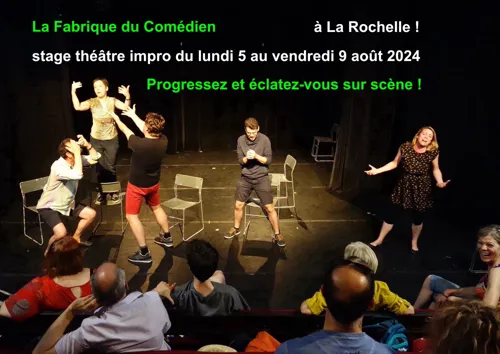 Affiche de Stage improvisation théâtre été