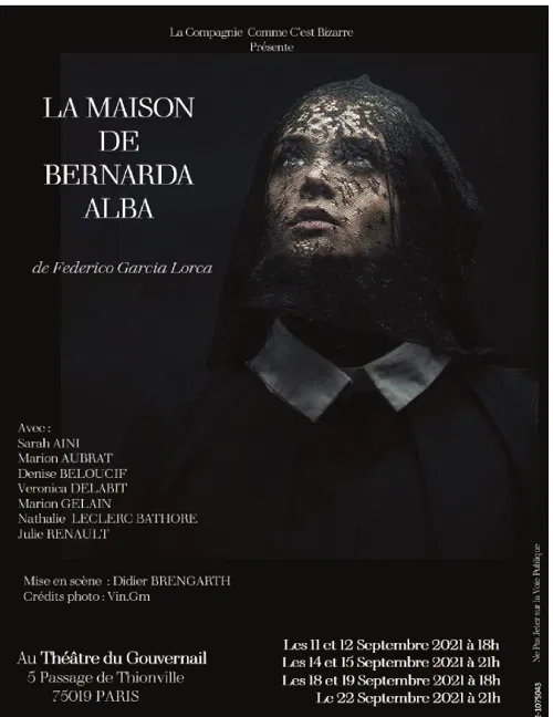 Affiche de La maison de Bernarda Alba