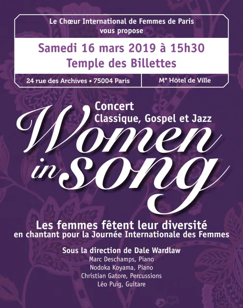Affiche de Women in Song 2019