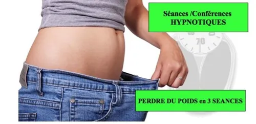 Affiche de Perdre du poids en 3 séances Conférences hypnotiques