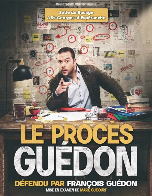 Affiche de François Guédon dans Le procès Guédon - Saint-Georges Fait sa Comédie