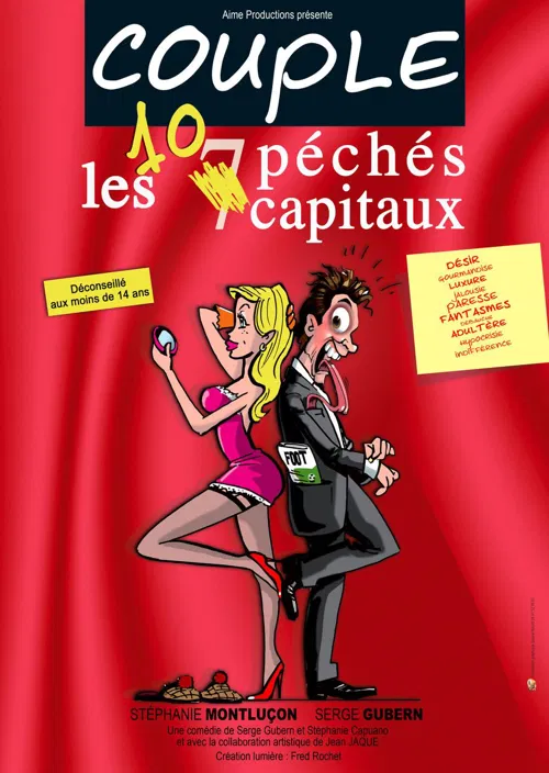 Affiche de Couple, les 10 péchés capitaux
