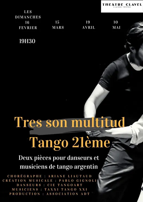 Affiche de Tres son multitud et Tango XXIe - par la Compagnie Tangoart