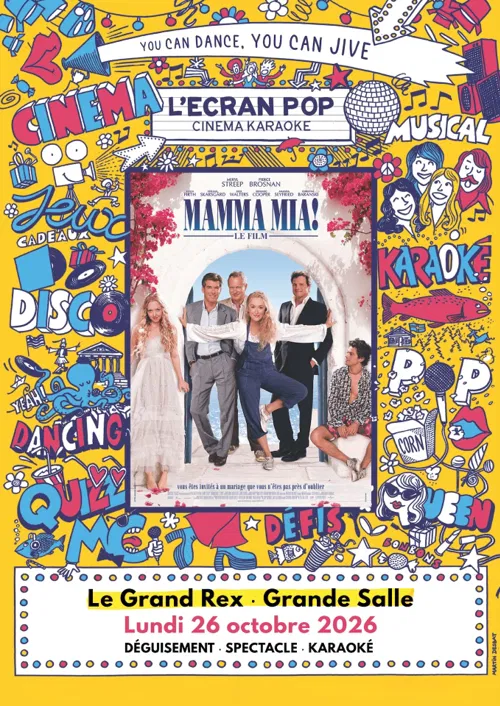 Affiche de L'Ecran Pop Cinéma-Karaoké : Mamma Mia !