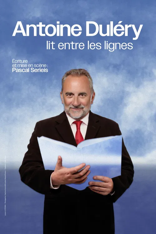 Affiche de Antoine Duléry lit entre les lignes
