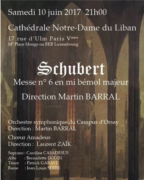 Affiche de Choeur Amadeus et Orchestre symphonique du campus d'Orsay