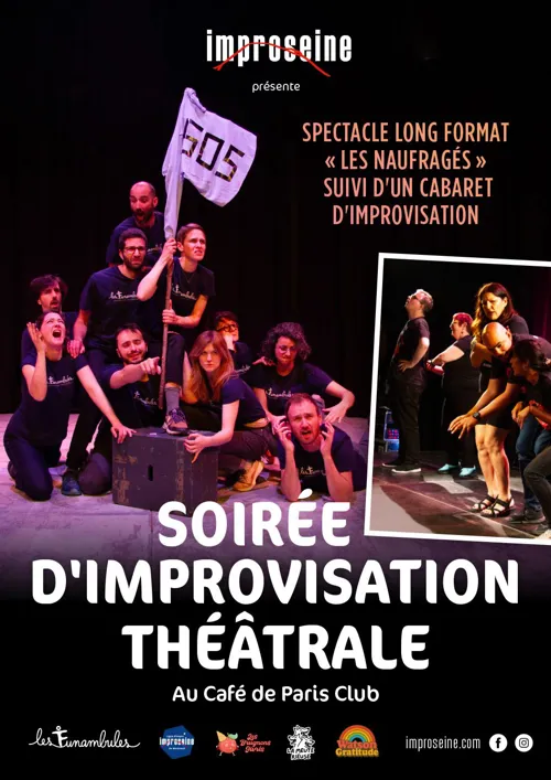 Affiche de Les Naufragés suivi de Cabaret d'improvisation