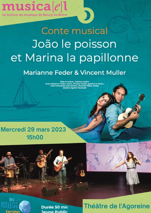 Affiche de Joao le poisson et Marina la papillonne